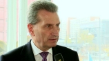 Image: 28.11.2014 Günther Oettinger EU-Kommissar Im Interview auf dem Publishers Summit 2014