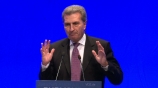 Image: 06.11.2014 Vortrag Günther H. Oettinger, EU-Kommissar Thema: Europapolitik im Fokus Vortrag auf dem Publishers Summit 2014